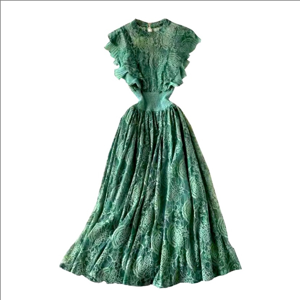 Lace emerald dress size small